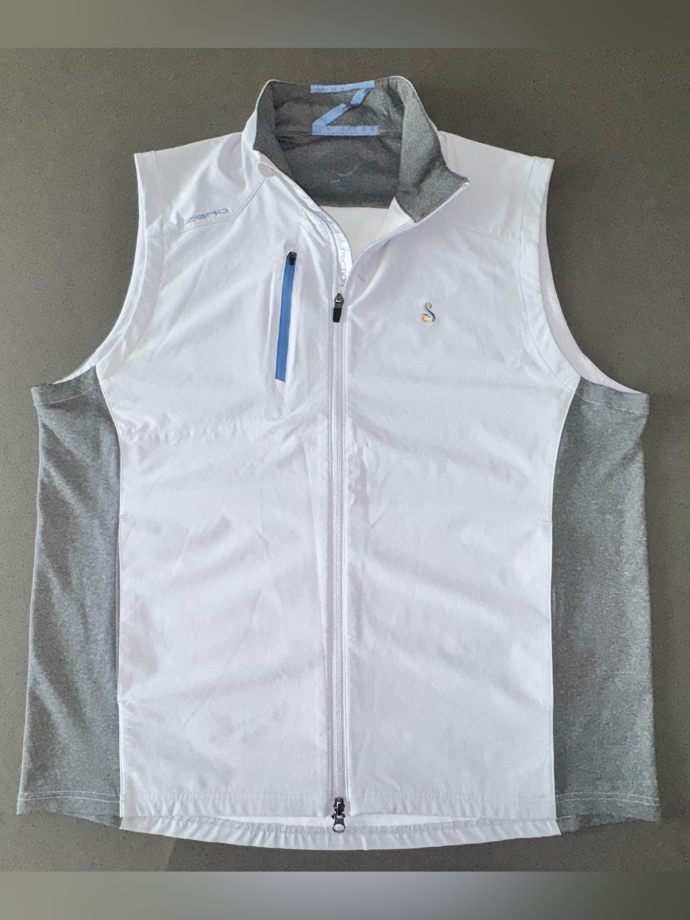 Men's Gray Zero Restriction Steamstrong Golf Vest size XL